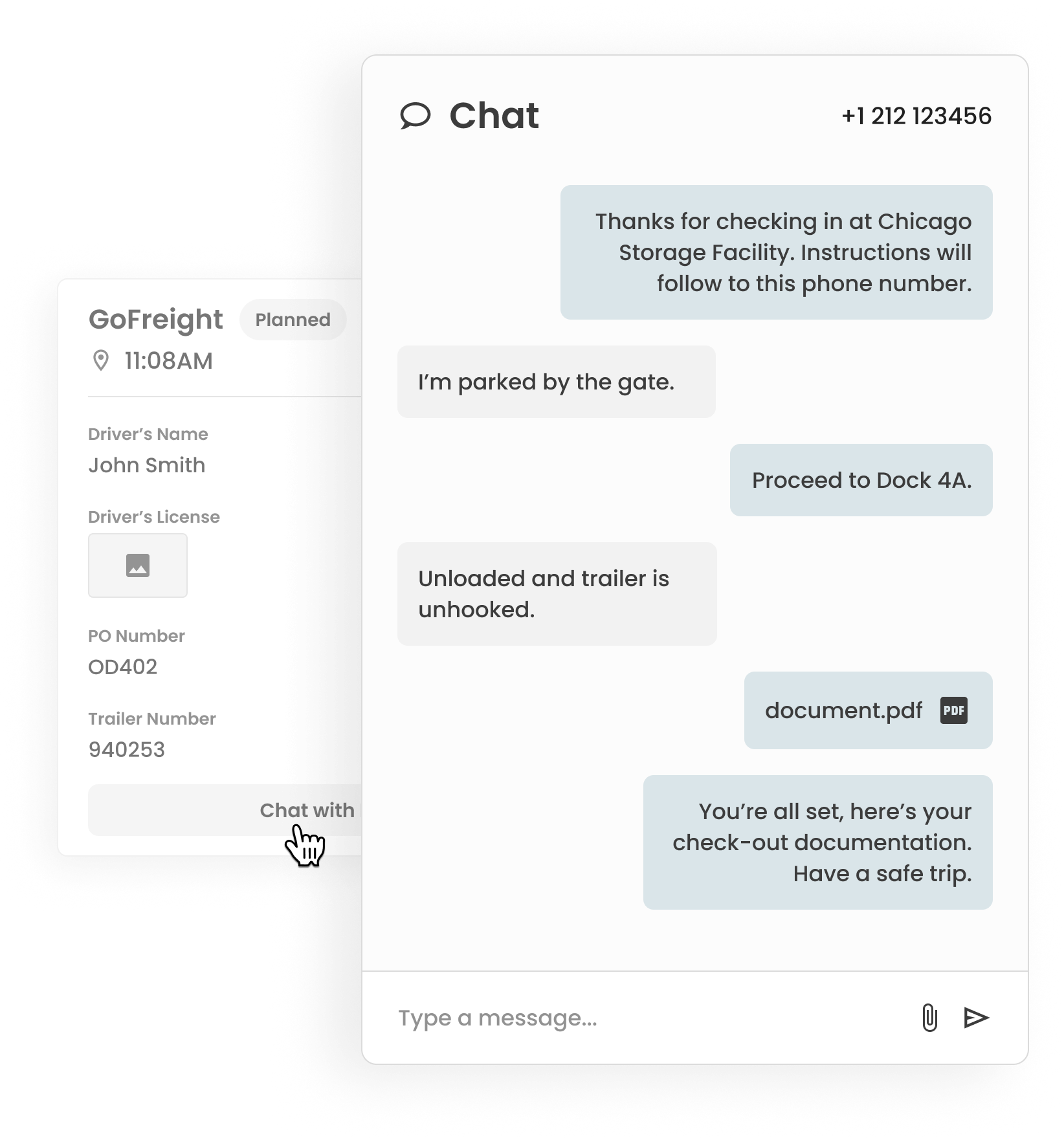 vs opendock 2way sms
